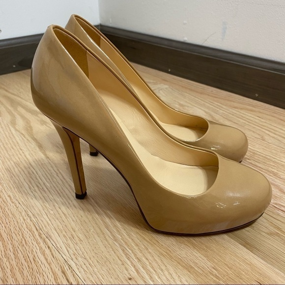 Kate Spade Tan Stiletto Heels 6B Made in Italy - Picture 2 of 8